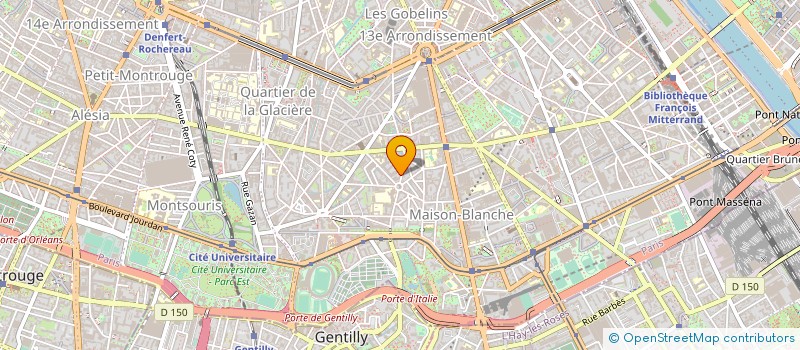 localisation de l'entreprise CENTRE DENTAIRE MUTUALISTE PARIS 13 à PARIS
