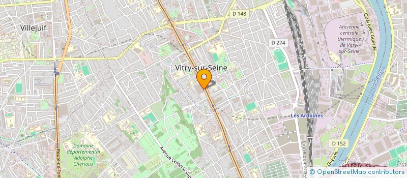 localisation de l'entreprise CENTRE DENTAIRE VITRY à VITRY-SUR-SEINE