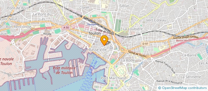 localisation de l'entreprise CENTRE DEPART.INFO.ECONO.ET SOCIALES  TOULON