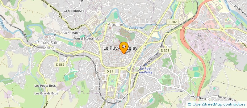 localisation de l'entreprise CENTRE DEPART MUSIQUE DANSE TRADITIONNEL à LE PUY-EN-VELAY