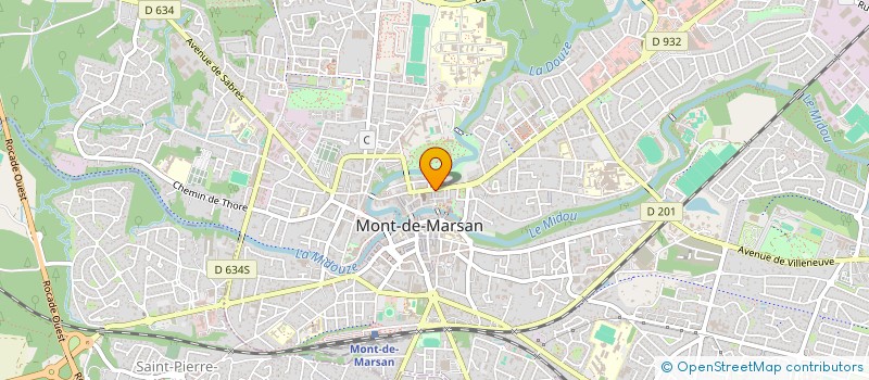localisation de l'entreprise CENTRE DEPARTEMENTAL D'ACTION SOCIALE DES LANDES à MONT-DE-MARSAN