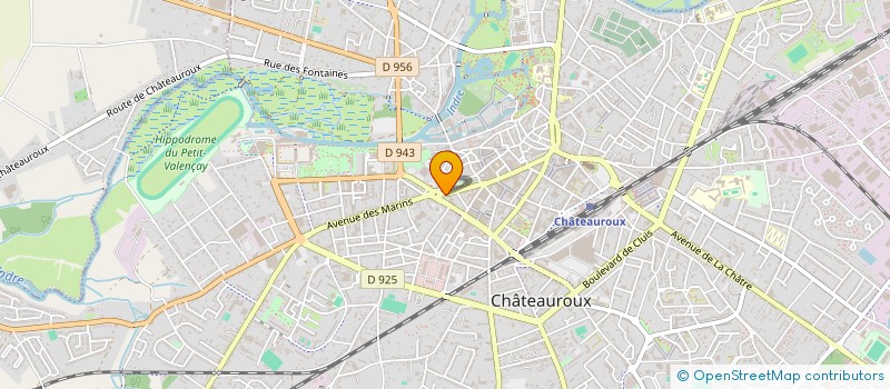 localisation de l'entreprise CENTRE DEPARTEMENTAL D'ASSURANCES ET DE CREDITS à CHATEAUROUX