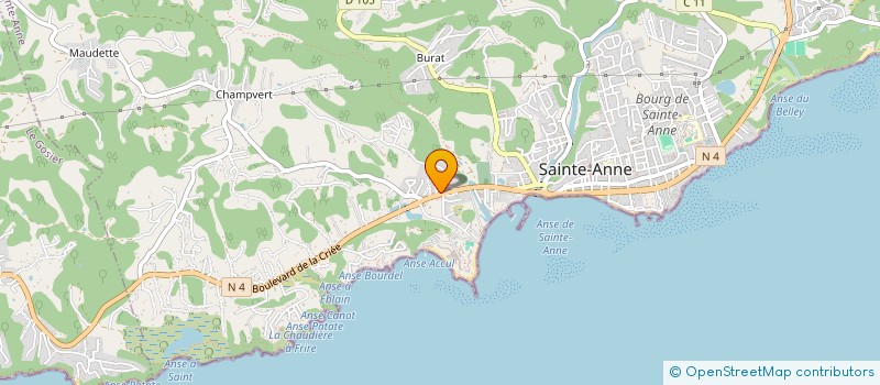 localisation de l'entreprise CENTRE DEPARTEMENTAL DE FORMALITE à SAINTE-ANNE