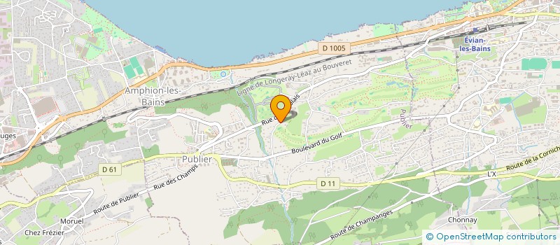 localisation de l'entreprise CENTRE DEPARTEMENTAL DE FORMATION FNMNS DE LA HAUTE-SAVOIE  PUBLIER