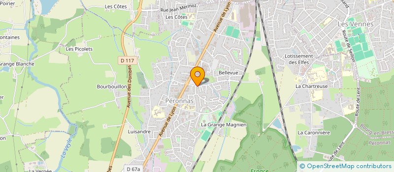 localisation de l'entreprise CENTRE DEPARTEMENTAL DE GESTION DE LA FONCTION PUBLIQUE TERRITORIALE  PERONNAS