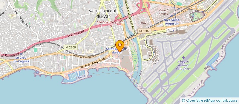 localisation de l'entreprise CENTRE DEPARTEMENTAL DE GESTION DE LA FONCTION PUBLIQUE TERRITORIALE  SAINT-LAURENT-DU-VAR