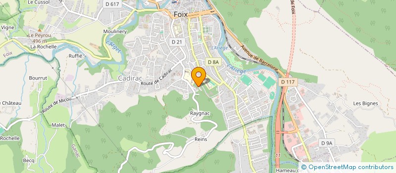 localisation de l'entreprise CENTRE DEPARTEMENTAL DE GESTION DE LA FONCTION PUBLIQUE TERRITORIALE à FOIX