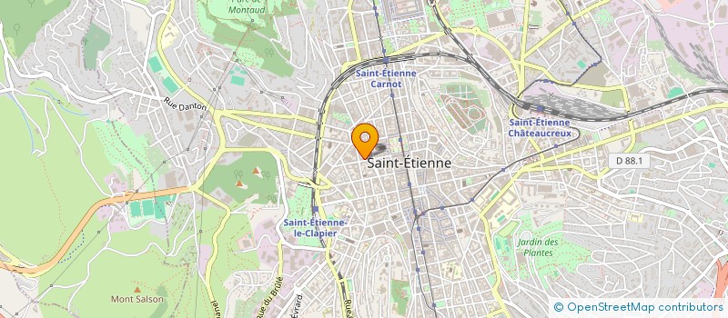 localisation de l'entreprise CENTRE DEPARTEMENTAL DE GESTION DE LA FONCTION PUBLIQUE TERRITORIALE  SAINT-ETIENNE