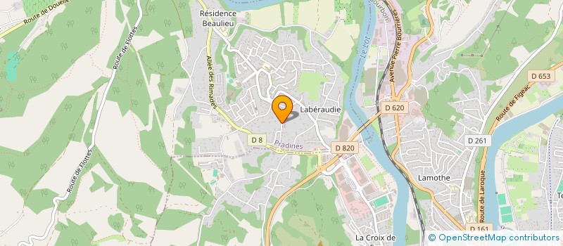 localisation de l'entreprise CENTRE DEPARTEMENTAL DE GESTION DE LA FONCTION PUBLIQUE TERRITORIALE  PRADINES