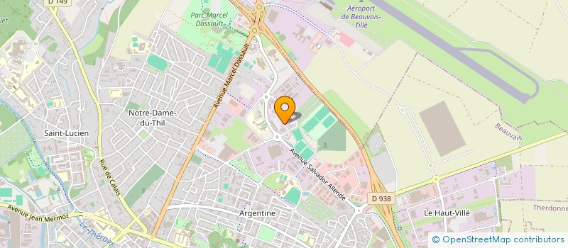 localisation de l'entreprise CENTRE DEPARTEMENTAL DE GESTION DE LA FONCTION PUBLIQUE TERRITORIALE  BEAUVAIS