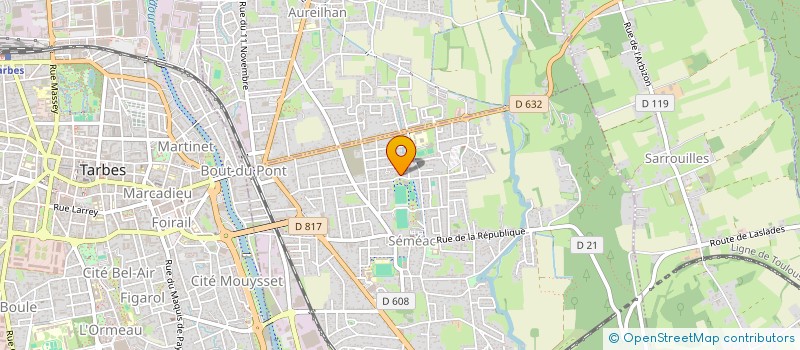 localisation de l'entreprise CENTRE DEPARTEMENTAL DE GESTION DE LA FONCTION PUBLIQUE TERRITORIALE  SEMEAC