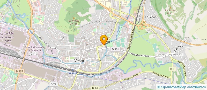 localisation de l'entreprise CENTRE DEPARTEMENTAL DE GESTION DE LA FONCTION PUBLIQUE TERRITORIALE  VESOUL