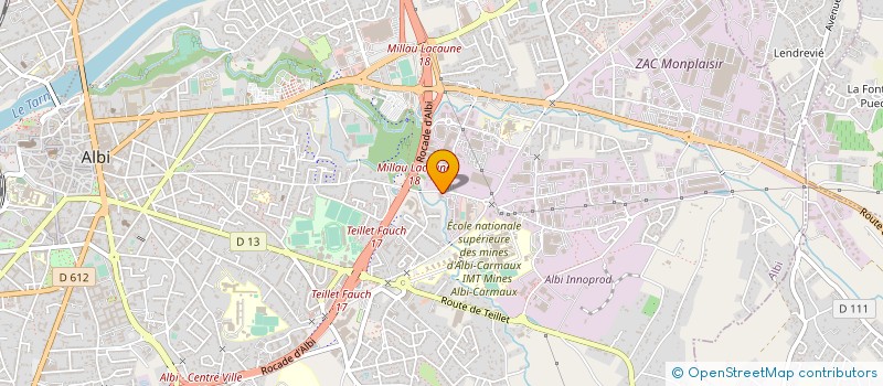 localisation de l'entreprise CENTRE DEPARTEMENTAL DE GESTION DE LA FONCTION PUBLIQUE TERRITORIALE à ALBI