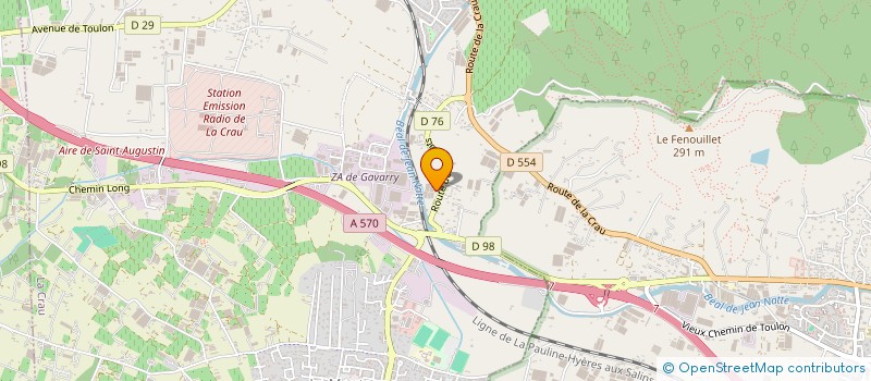 localisation de l'entreprise CENTRE DEPARTEMENTAL DE GESTION DE LA FONCTION PUBLIQUE TERRITORIALE  LA CRAU