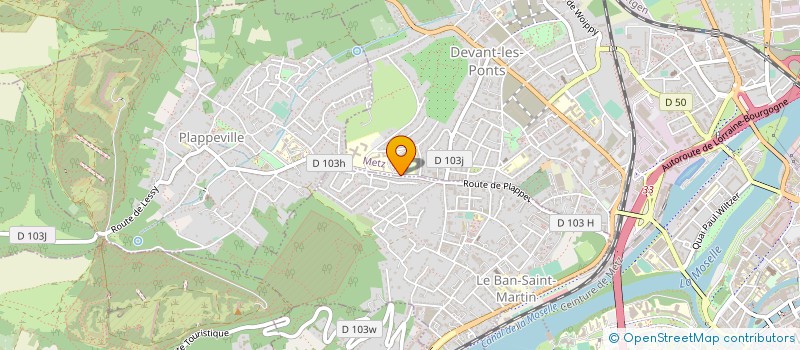 localisation de l'entreprise CENTRE DEPARTEMENTAL DE L'ENFANCE à METZ