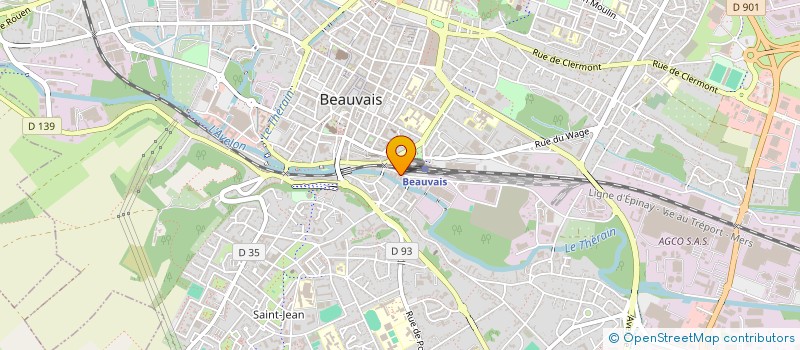 localisation de l'entreprise CENTRE DEPARTEMENTAL DE L'HABITAT 60  BEAUVAIS