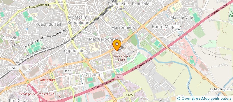 localisation de l'entreprise CENTRE DEPARTEMENTAL DES PROFESSIONS DE SANTE DU GARD (C.D.P.S. 30)  NIMES