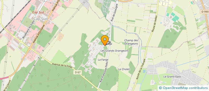localisation de l'entreprise CENTRE DEPARTEMENTAL GERIATRIQUE DE L'INDRE LES GRANDS CHENES à SAINT-MAUR