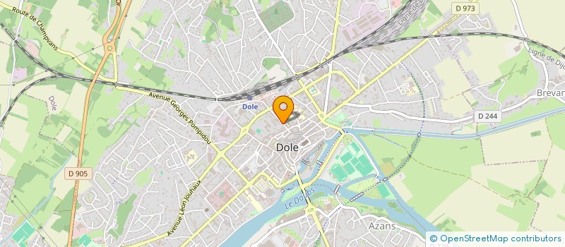localisation de l'entreprise CENTRE DEPARTEMENTAL JURASSIEN DU CINEMA - CDJC à DOLE