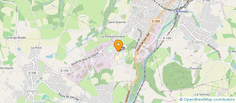 localisation de l'entreprise CENTRE DEPARTEMENTALE FORMATION DE LA FEDERATION NATIONALE DES METIERS DE LA NATATION ET DU SPORT DU RHONE  SAIN-BEL