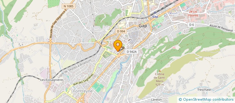 localisation de l'entreprise CENTRE DES AMBULANCIERS REUNIS à GAP