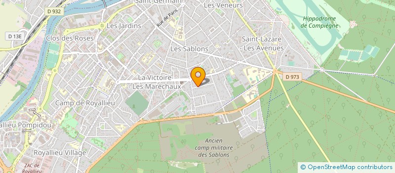 localisation de l'entreprise CENTRE DES ARTS MARTIAUX CHINOIS DE L OISE  COMPIEGNE