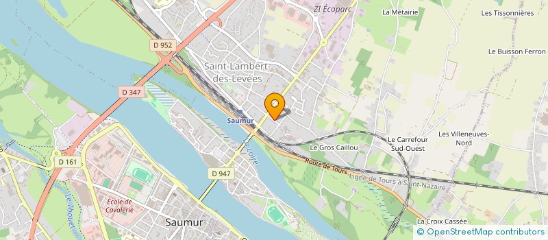 localisation de l'entreprise CENTRE DES ARTS MARTIAUX COREENS DE SAUMUR  SAUMUR