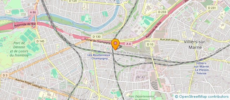 localisation de l'entreprise CENTRE DES FEUILLES VIVES à CHAMPIGNY-SUR-MARNE