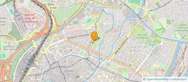 localisation de l'entreprise CENTRE DES JEUNES à STRASBOURG