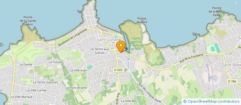 localisation de l'entreprise CENTRE DES JEUNES à SAINT-LUNAIRE