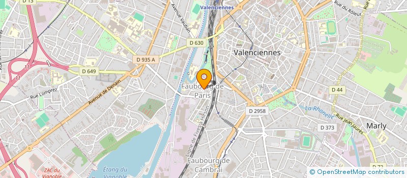 localisation de l'entreprise CENTRE DES JEUNES DIRIGEANTS D ENTREPRIS  VALENCIENNES