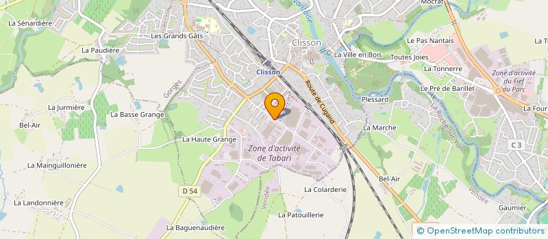 localisation de l'entreprise CENTRE DES JEUNES DIRIGEANTS D'ENTREPRISE CLISSON VIGNOBLE  CLISSON