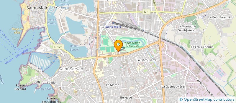 localisation de l'entreprise CENTRE DES JEUNES DIRIGEANTS D ENTREPRISE DE COTE D EMERAUDE  SAINT-MALO