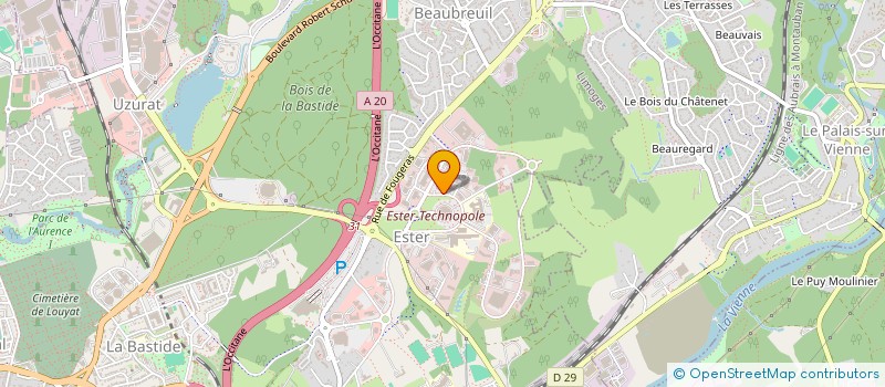 localisation de l'entreprise CENTRE DES JEUNES DIRIGEANTS D'ENTREPRISE DE LIMOGES ET DE LA HAUTE VIENNE à LIMOGES