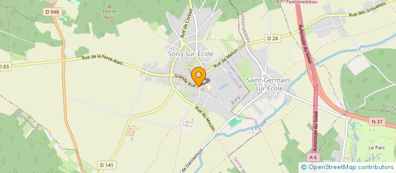 localisation de l'entreprise CENTRE DES JEUNES DIRIGEANTS D'ENTREPRISE GATINAIS FORET  SOISY-SUR-ECOLE