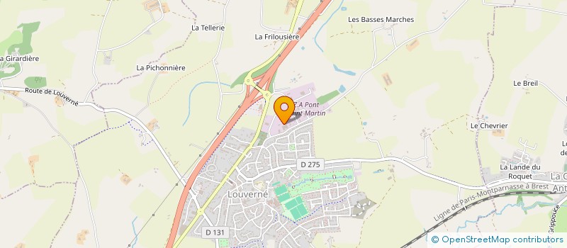 localisation de l'entreprise CENTRE DES JEUNES DIRIGEANTS DE LA MAYENNE à LAVAL