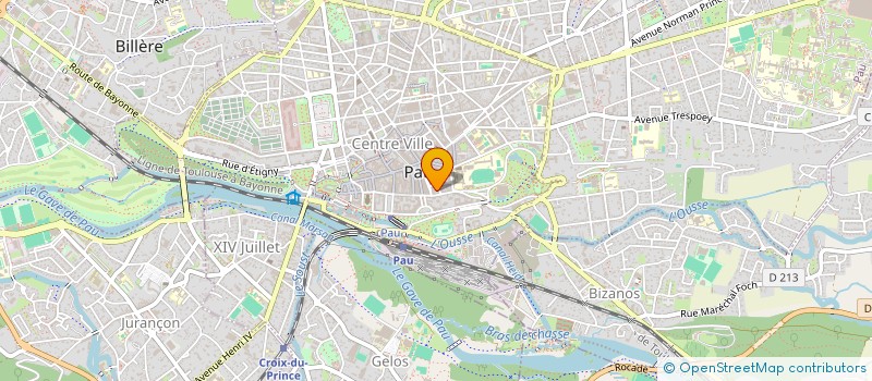 localisation de l'entreprise CENTRE DES JEUNES DIRIGEANTS DU BEARN à PAU