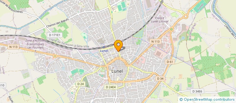 localisation de l'entreprise CENTRE DES JEUNES DIRIGEANTS OCCITANIE MEDITERRANEE à LUNEL