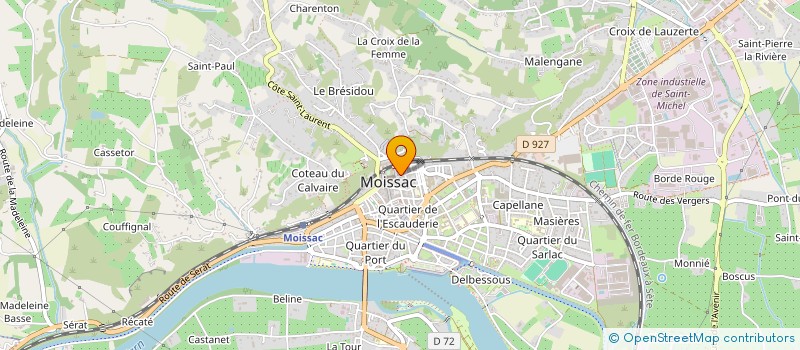 localisation de l'entreprise CENTRE DES METIERS D'ART  MOISSAC