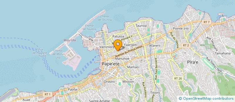 localisation de l'entreprise CENTRE DES METIERS D'ART à PAPEETE