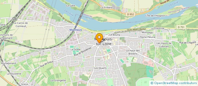 localisation de l'entreprise CENTRE DES PRATIQUES VOCALES EN REGION CENTRE-VAL DE LOIRE  MONTLOUIS-SUR-LOIRE