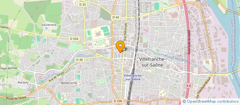 localisation de l'entreprise CENTRE DES SPECTACLES  VILLEFRANCHE-SUR-SAONE