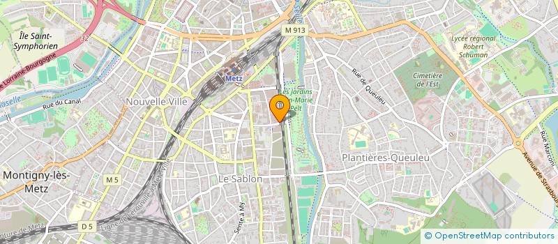 localisation de l'entreprise CENTRE DIOCESAIN DE FORMATION DES ORGANISTES  METZ