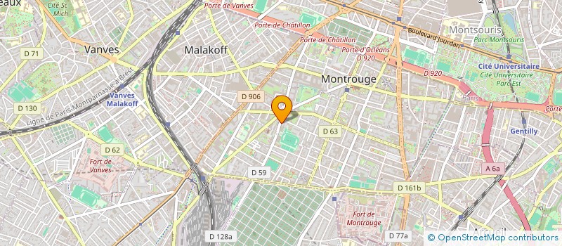 localisation de l'entreprise CENTRE DISIRS VILLE MONTROUGE à MONTROUGE