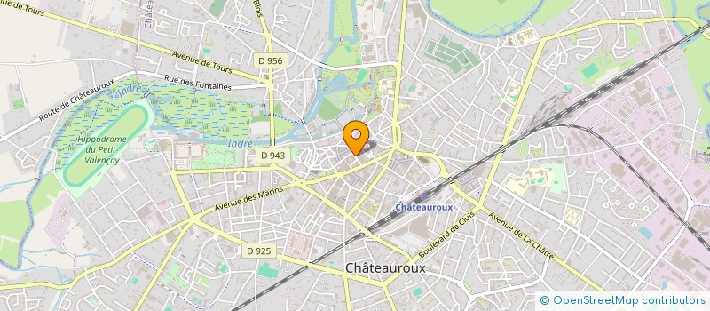 localisation de l'entreprise CENTRE DISTRIBUTION à CHATEAUROUX