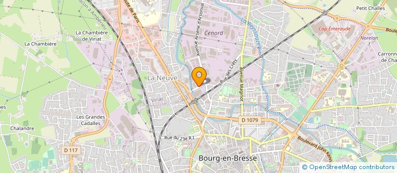 localisation de l'entreprise CENTRE DISTRIBUTION BUREAUTIQUE  BOURG-EN-BRESSE