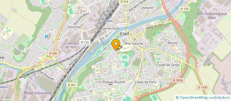 localisation de l'entreprise CENTRE DOCUMENTATION INFORMATION FEMMES  CREIL