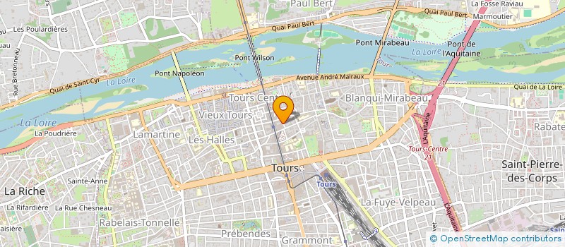 localisation de l'entreprise CENTRE DRAMATIQUE NATIONAL DE TOURS  TOURS