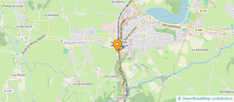 localisation de l'entreprise CENTRE DU GOUT  LA CLAYETTE