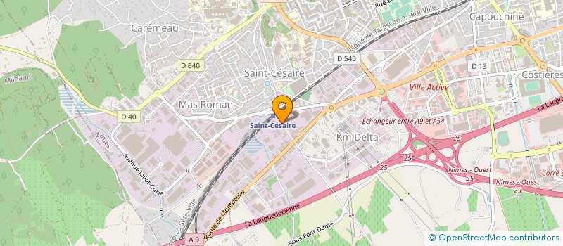 localisation de l'entreprise CENTRE DU MAS DE ROULAN  NIMES